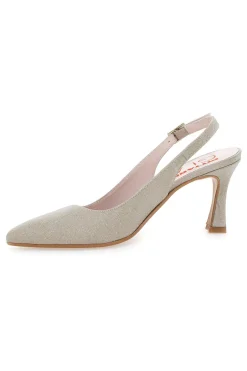 Décolleté Slingback Platino con Tacco a Punta PITTARELLO GLAM 5371
