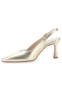 Décolleté Slingback Platino a Punta con Scollo a V PITTARELLO 149