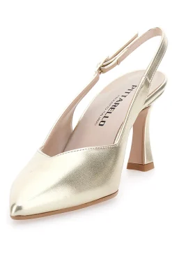 Décolleté Slingback Platino a Punta con Scollo a V PITTARELLO 149