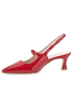 Décolleté Slingback Rosse a Punta Effetto Vernice PITTARELLO P507
