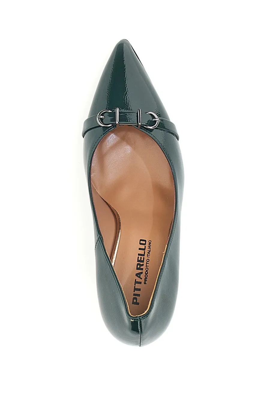 Décolleté Verdi Con Tacco 8 Made In Italy cm Pittarello P7025