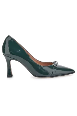 Décolleté Verdi Con Tacco 8 Made In Italy cm Pittarello P7025