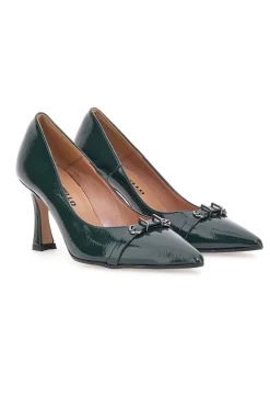 Décolleté Verdi Con Tacco 8 Made In Italy cm Pittarello P7025