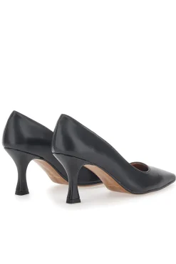 Decolleté nere con tacco a campana Pittarello Couture 48301