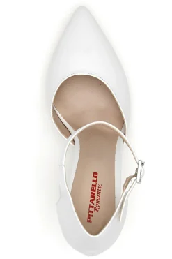 Decolleté Bianche Con Cinturino Pittarello Romantic 4615