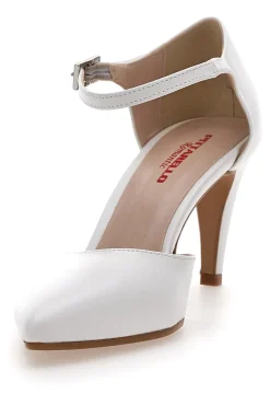 Decolleté Bianche Con Cinturino Pittarello Romantic 4615
