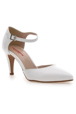 Decolleté Bianche Con Cinturino Pittarello Romantic 4615