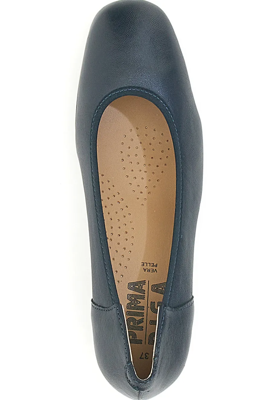 Decolleté Navy Con Tacco Basso Prima Riga 11720LIDY