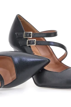 Decolleté Nere Con Cinturini Made In Italy Pittarello 173