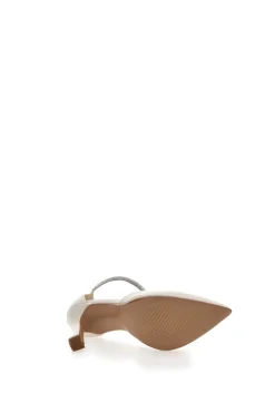 Decolleté Panna Con Cinturino di Strass Pittarello Love 709