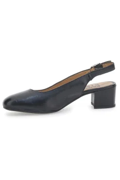 Decolleté Slingback Nere Con Tacco Basso Prima Riga 21684LIDY