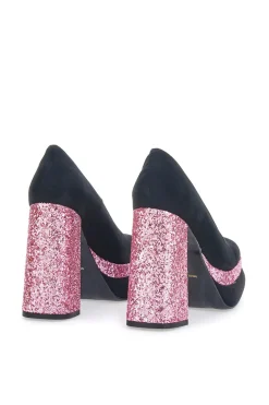 Decollete Platform Pittarello Glam 3336 Nere con Glitter