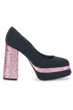 Decollete Platform Pittarello Glam 3336 Nere con Glitter