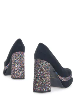 Decollete Platform Pittarello Glam 3336 Nere con Glitter