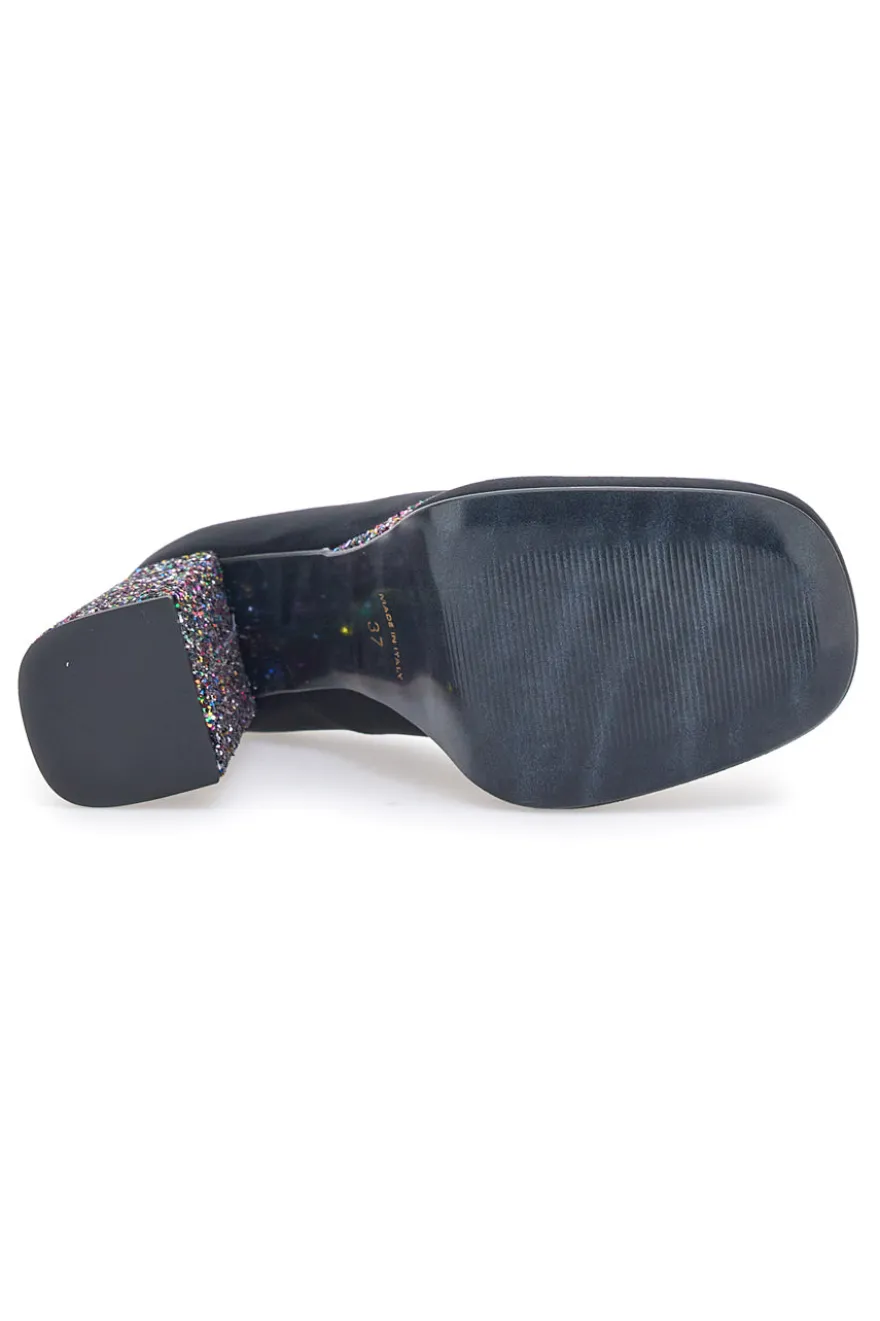 Decollete Platform Pittarello Glam 3336 Nere con Glitter