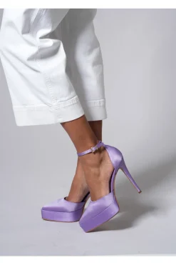 Dekolleté-Plateau Pittarello Elite 611 Lila Satin
