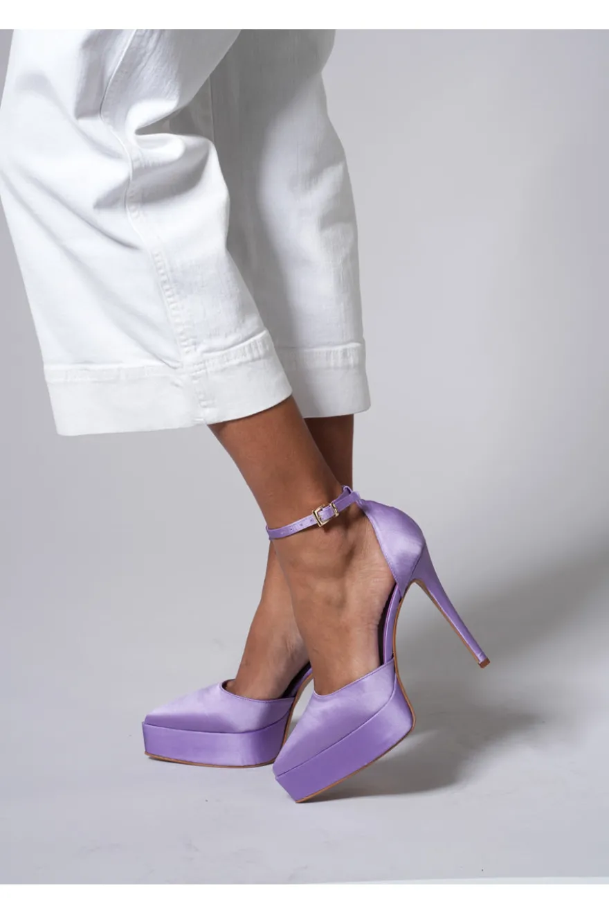 Dekolleté-Plateau Pittarello Elite 611 Lila Satin
