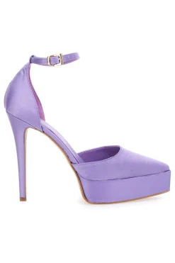Dekolleté-Plateau Pittarello Elite 611 Lila Satin