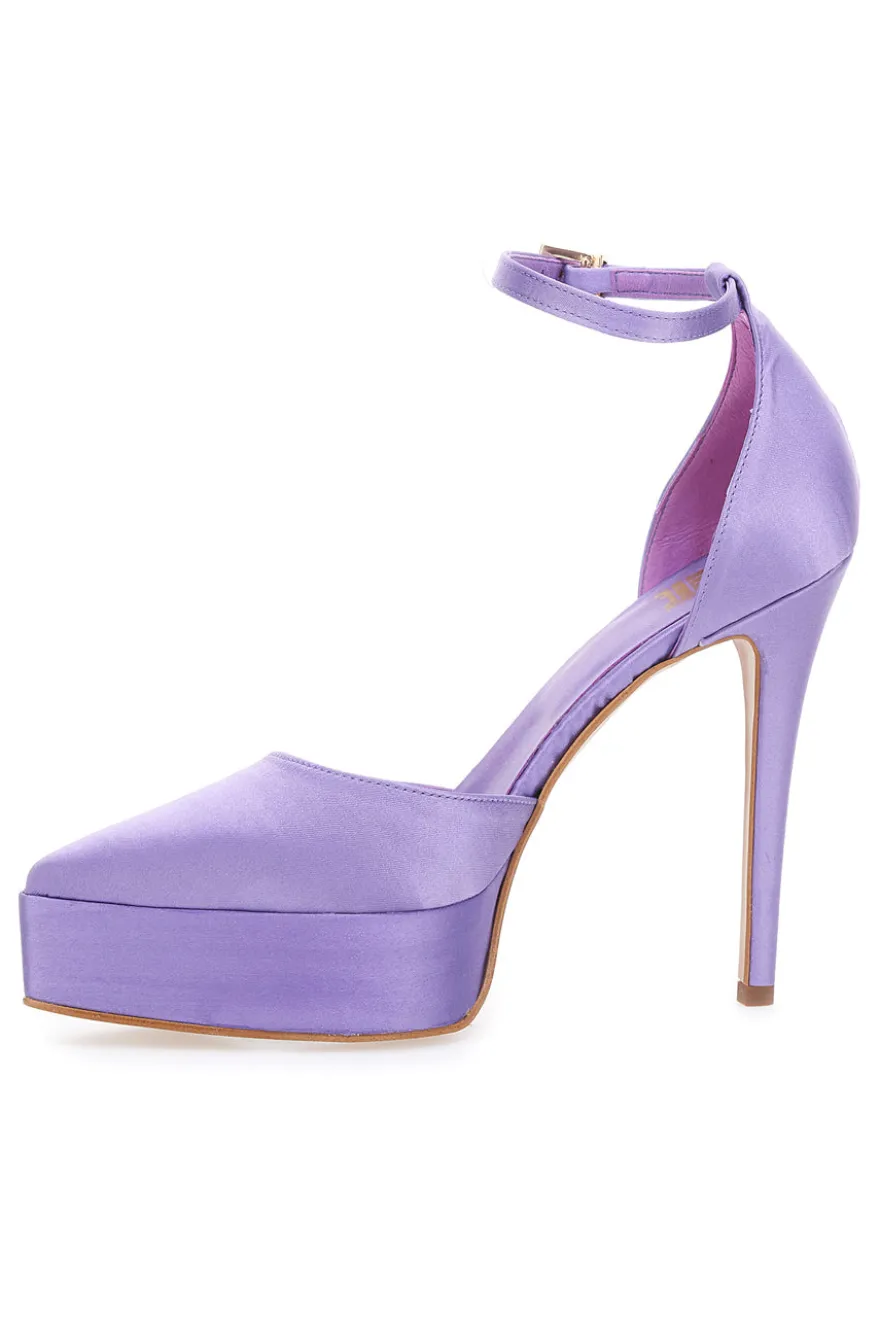 Dekolleté-Plateau Pittarello Elite 611 Lila Satin