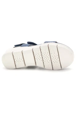 Denim blaue Sandalen mit Keil First active 4