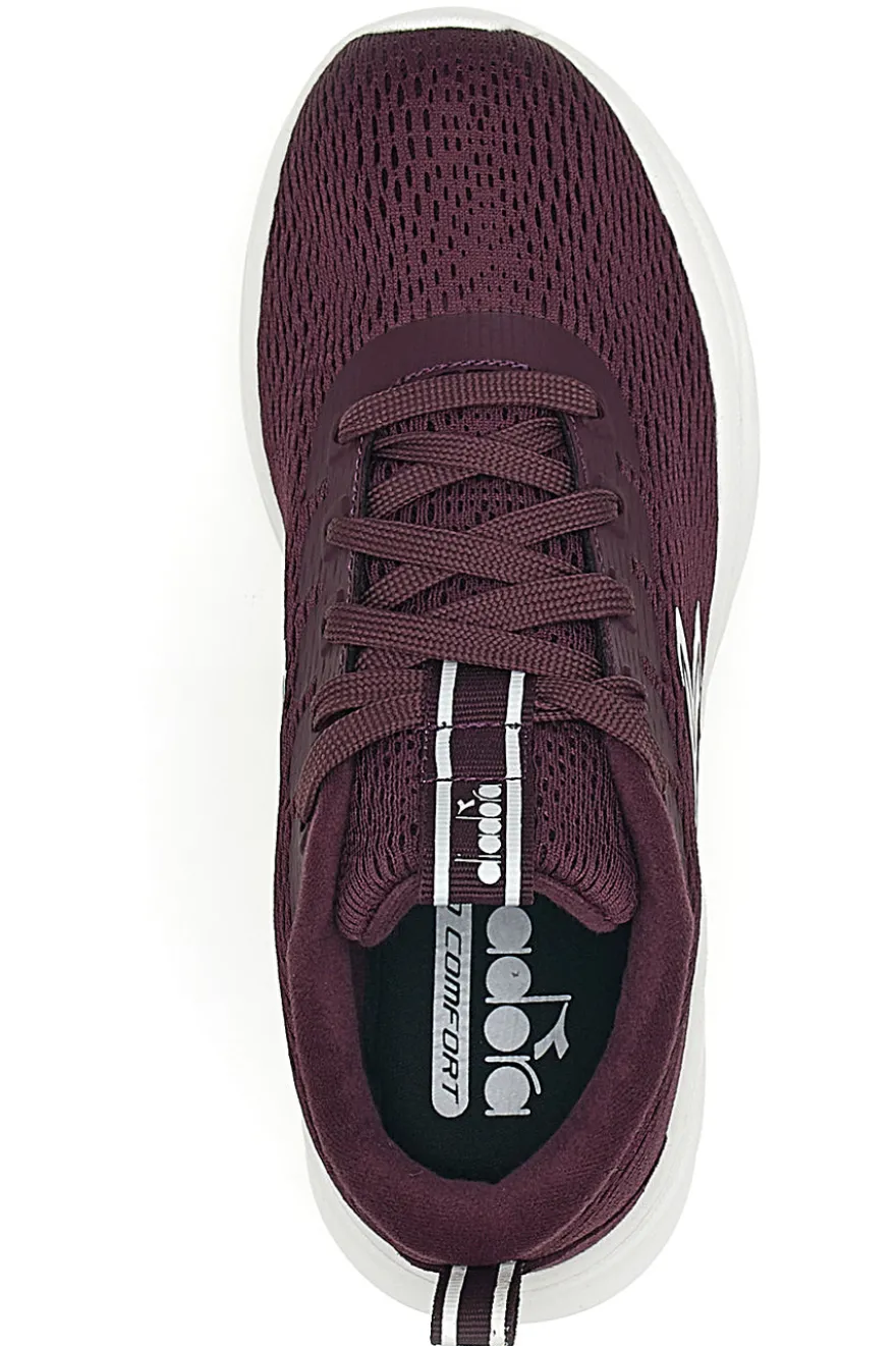 Diadora Piper S DD Comfort Leichte Laufschuhe in Burgunderrot