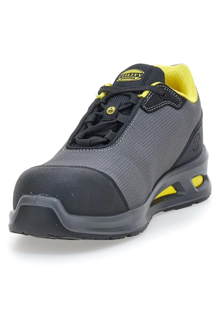 Diadora Smart Softbox Low S1PL FO SR ESD Leichte graue Sicherheitsschuhe