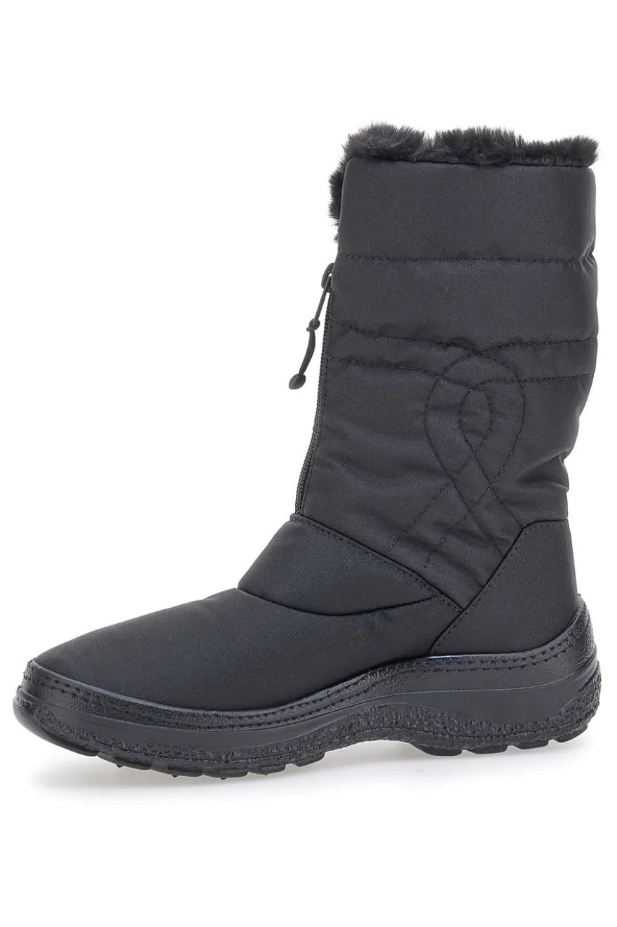 Doposci Neri Con Zip Frontale 2T2L 2355