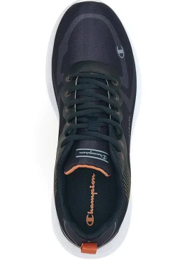 Dunkelgraue Sneaker mit Champion SYPHON SCRIPT 2.0-Grafikdruck