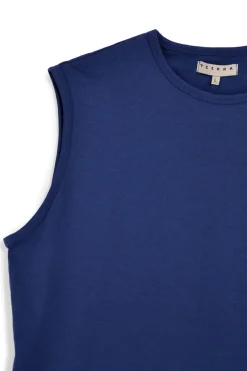 Einfarbiges blaues Tank-Top Pittarello Tierra NBY506