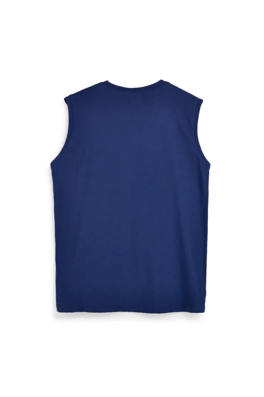 Einfarbiges blaues Tank-Top Pittarello Tierra NBY506