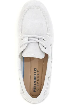 Elfenbeinfarbene Leder Slipper mit herausnehmbarer Innensohle Pittarello Capsule BT261060001A