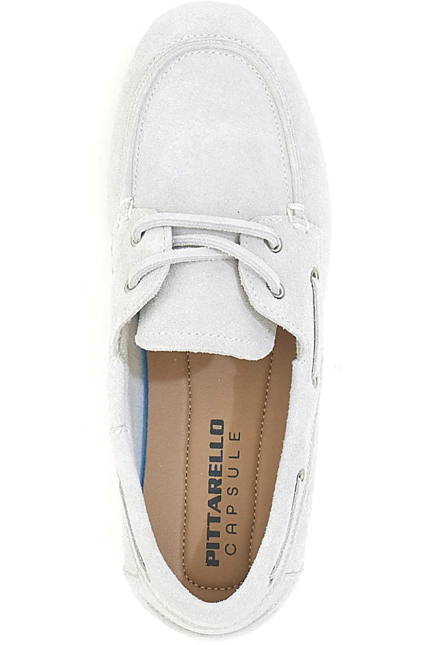 Elfenbeinfarbene Leder Slipper mit herausnehmbarer Innensohle Pittarello Capsule BT261060001A