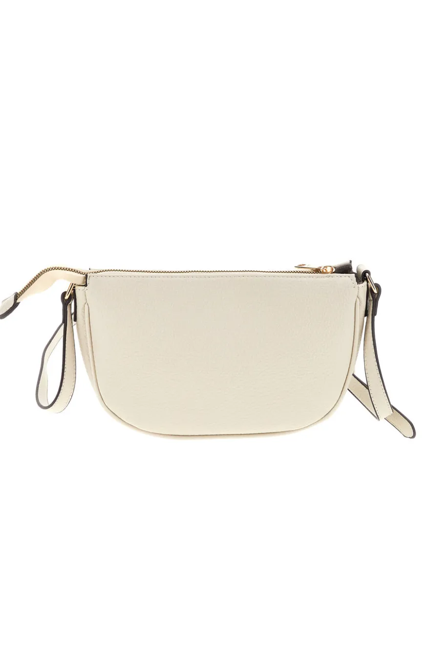 Elfenbeinfarbene Tasche mit verstellbarem Schulterriemen Basile BA12093DOL