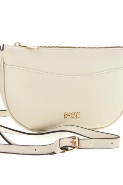 Elfenbeinfarbene Tasche mit verstellbarem Schulterriemen Basile BA12093DOL