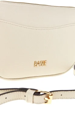 Elfenbeinfarbene Tasche mit verstellbarem Schulterriemen Basile BA12093DOL