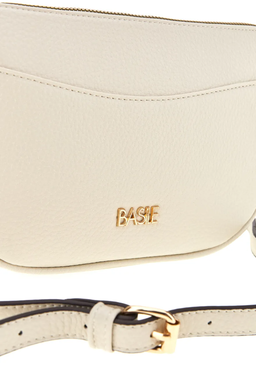 Elfenbeinfarbene Tasche mit verstellbarem Schulterriemen Basile BA12093DOL
