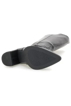 Energy I365 Schwarze High-Heel-Stiefel mit Zierriemen