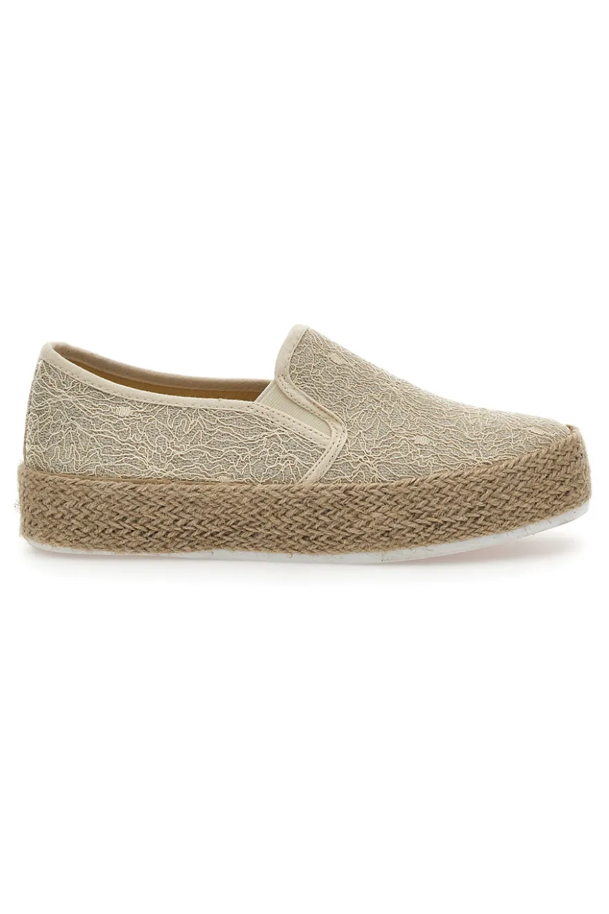 Espadrillas Beige con Pizzo Energy 132