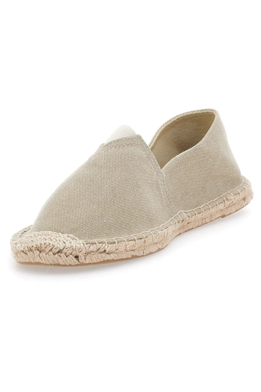 Espadrillas beige in tessuto con suola in corda PITTARELLO SUN SGMS2510