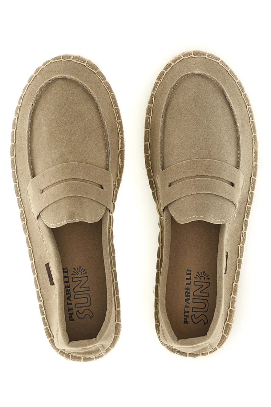 Espadrillas beige in tessuto Pittarello sun SG24L313