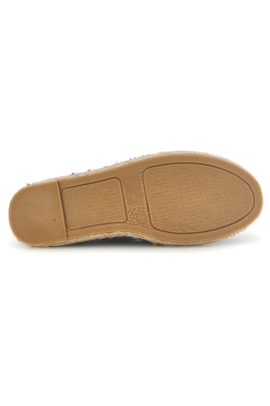 Espadrillas blu con lacci in tessuto Pittarello sun SGMS2508