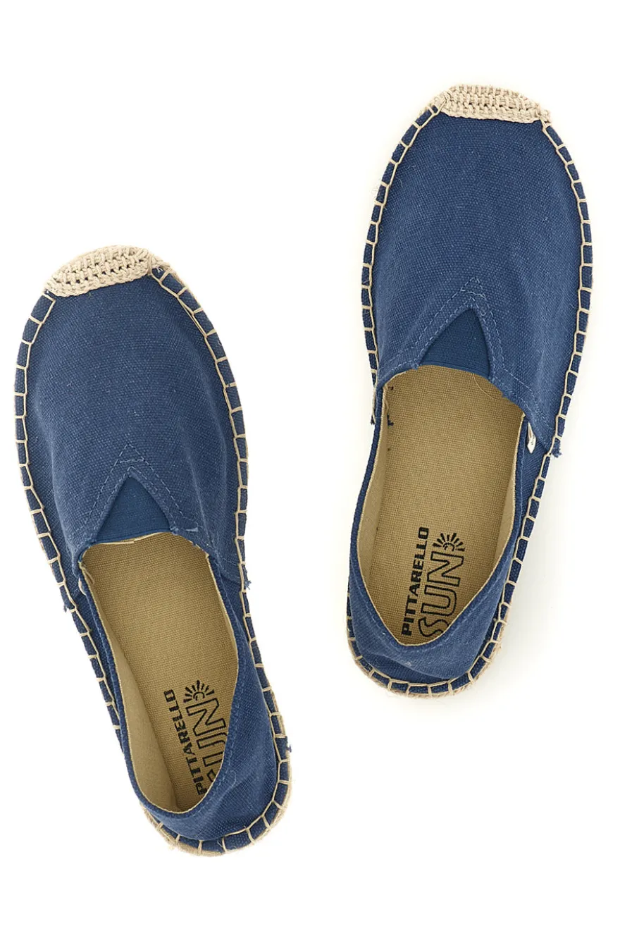 Espadrillas blu in tessuto Pittarello sun SGMS2510