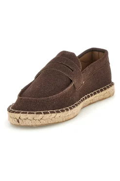 Espadrillas marroni in tessuto Pittarello sun SG24L313