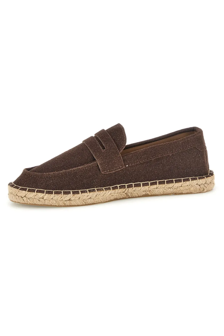 Espadrillas marroni in tessuto Pittarello sun SG24L313