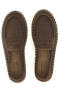 Espadrillas marroni in tessuto Pittarello sun SG24L313