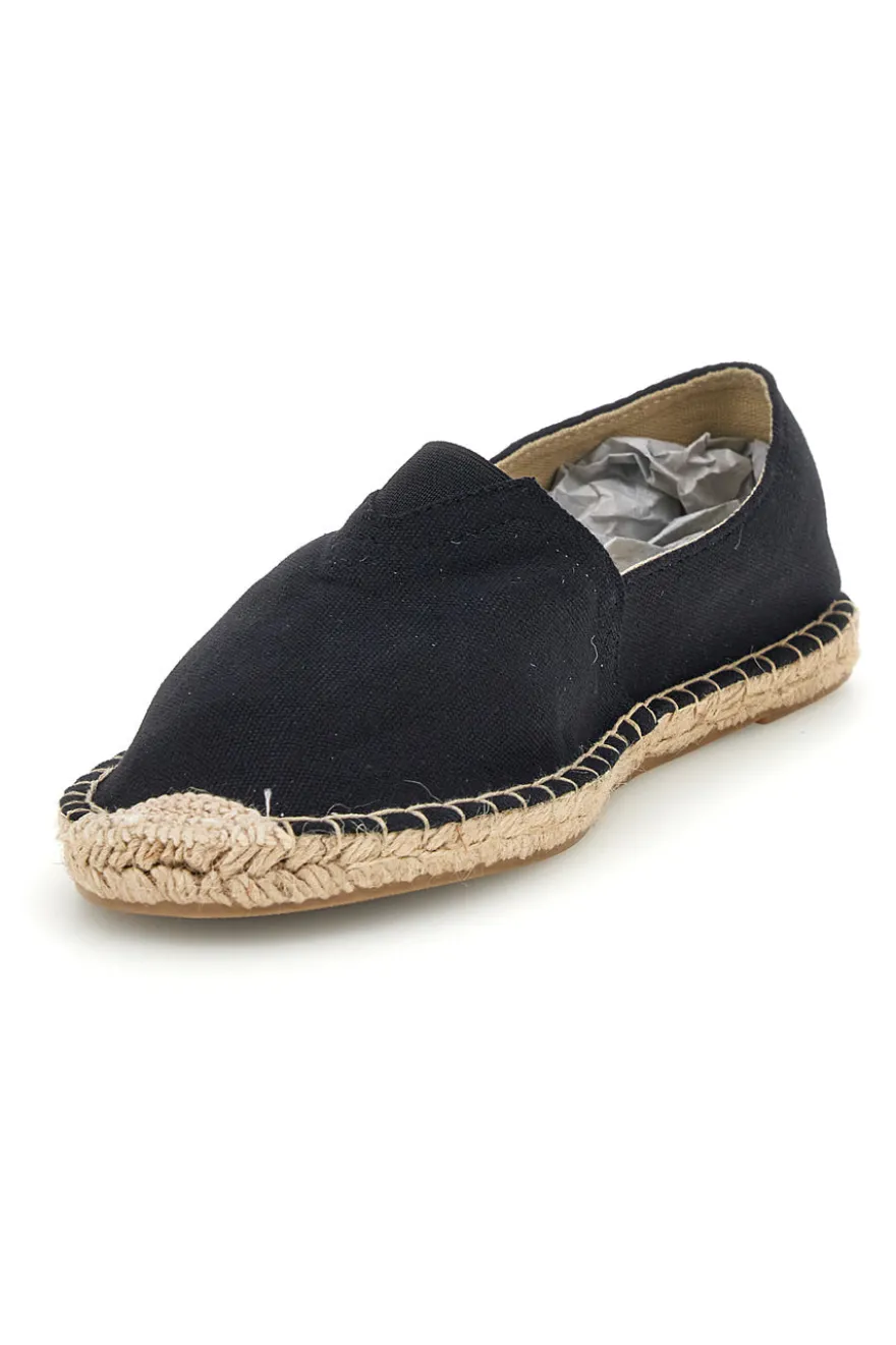 Espadrillas nere in tessuto Pittarello sun SGMS2510