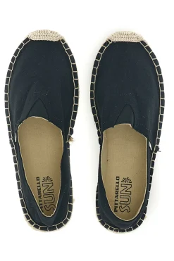 Espadrillas nere in tessuto Pittarello sun SGMS2510