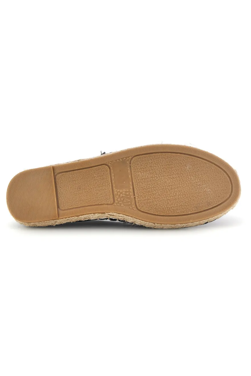 Espadrillas nere in tessuto Pittarello sun SGMS2510