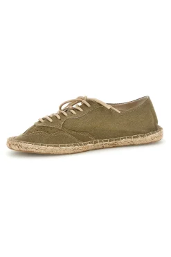 Espadrillas verdi con lacci in tessuto Pittarello sun SGMS2508