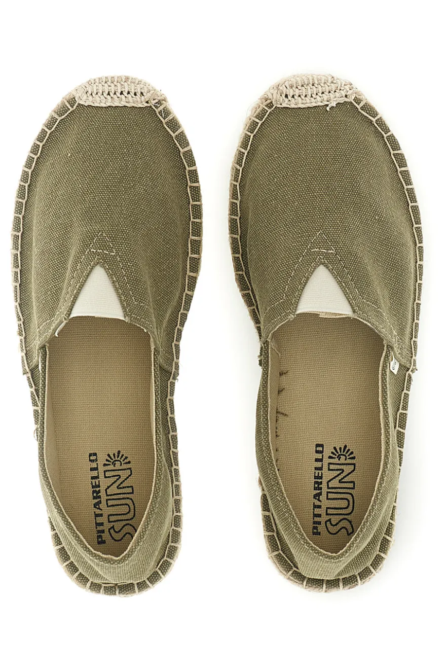 Espadrillas verdi in tessuto Pittarello sun SGMS2510